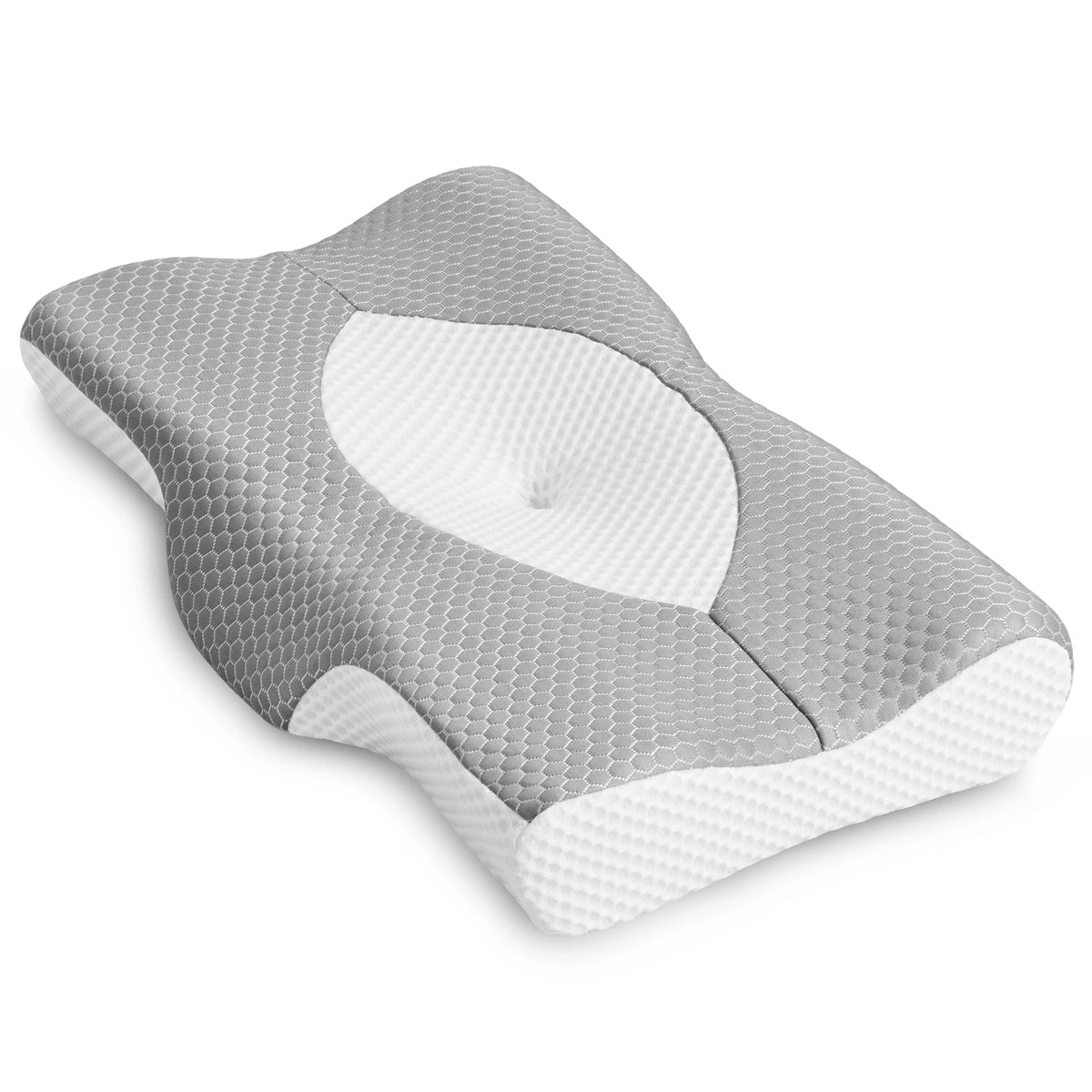 JHK Cervical Neck Double-Sided Memory Foam Pillow Cooling Ergonomic Support