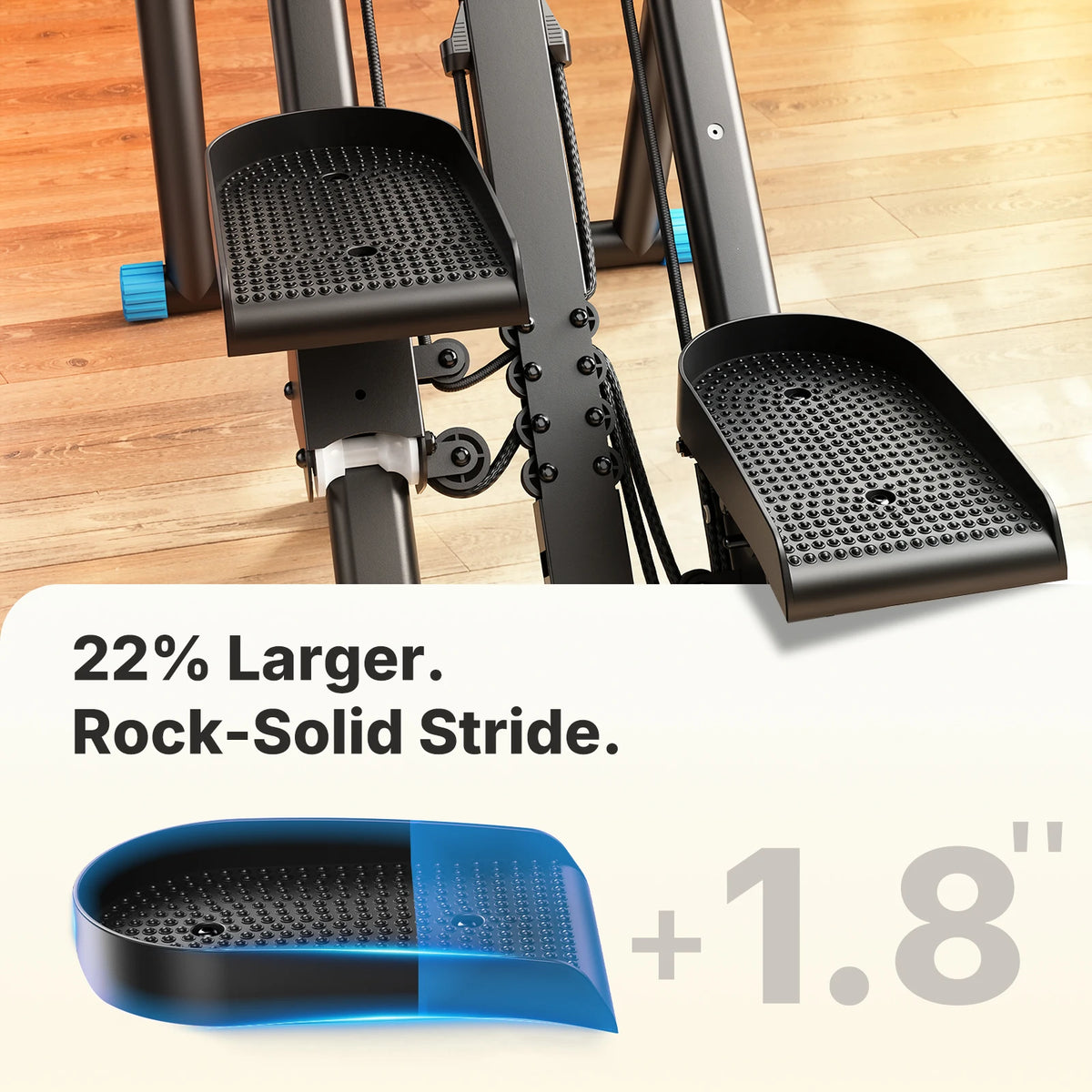 Merach Foldable Stair Stepper Silent Indoor Cardio Fitness Climber
