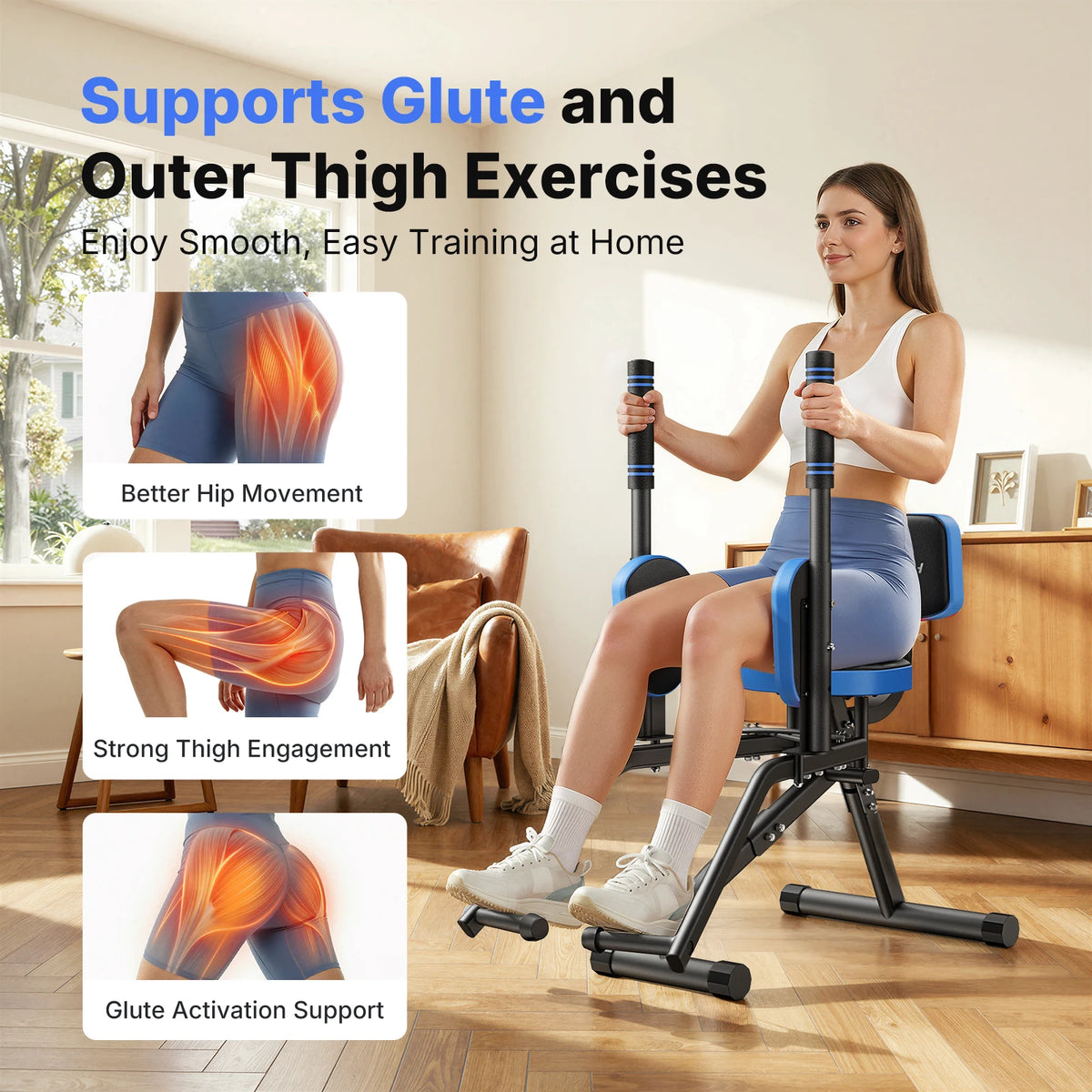 Merach Adjustable Hip Abductor And Leg Adductor Fitness Machine