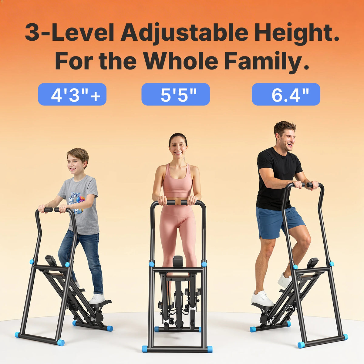 Merach Foldable Stair Stepper With Adjustable Resistance For Home Cardio