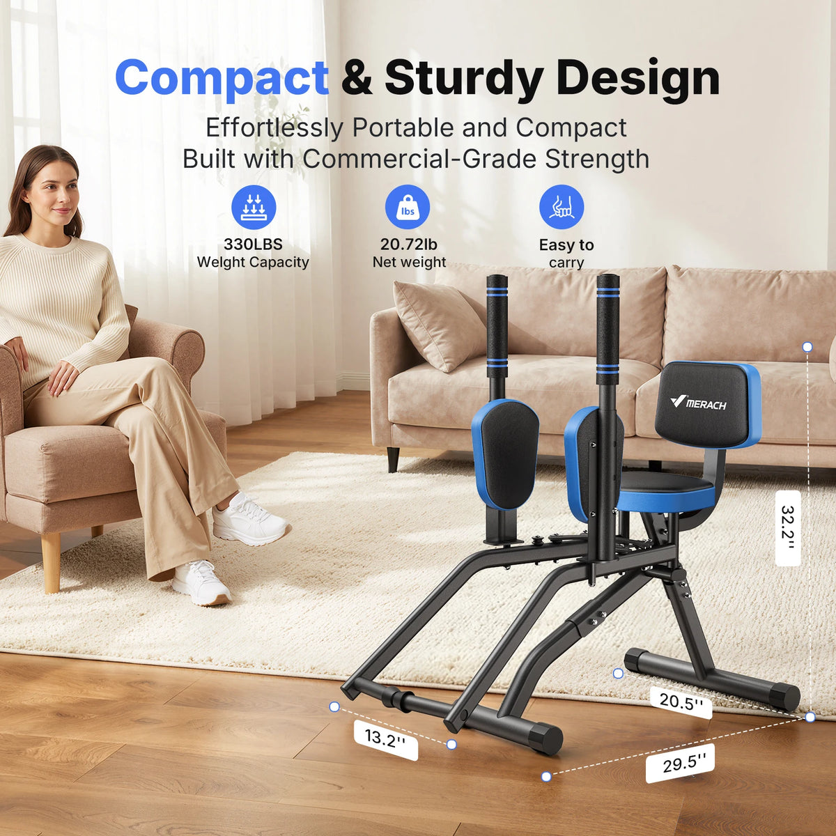 Merach Adjustable Hip Abductor And Leg Adductor Fitness Machine