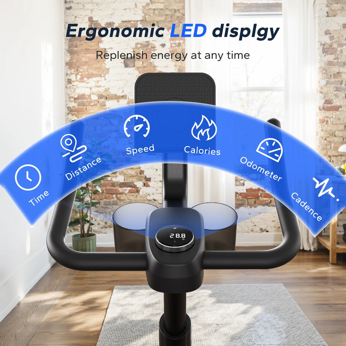 Merach Magnetic Indoor Cycling Bike With Low Noise App Support