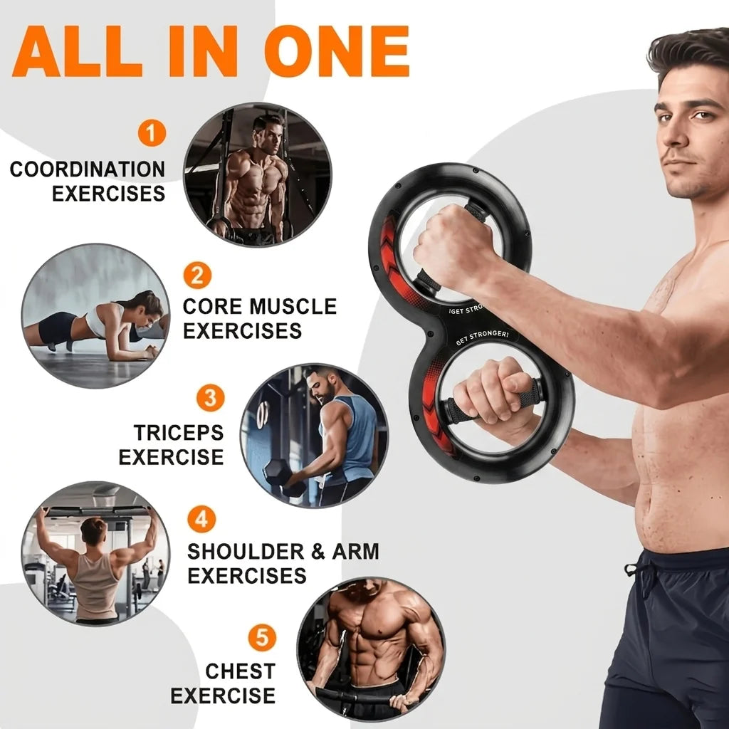 8 Shaped Arm Strength Trainer For Wrist Forearm Exercise