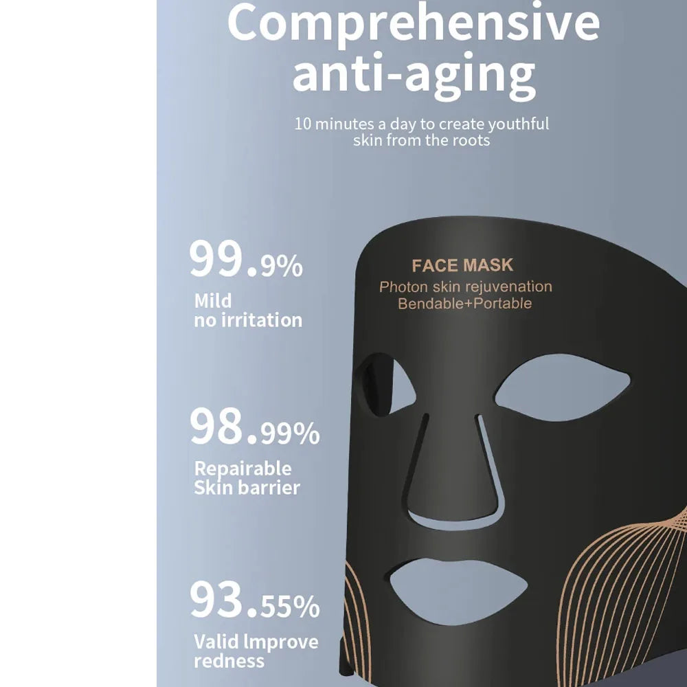 Dr Realpen Red Light Facial Mask Anti Wrinkle Rejuvenation Device