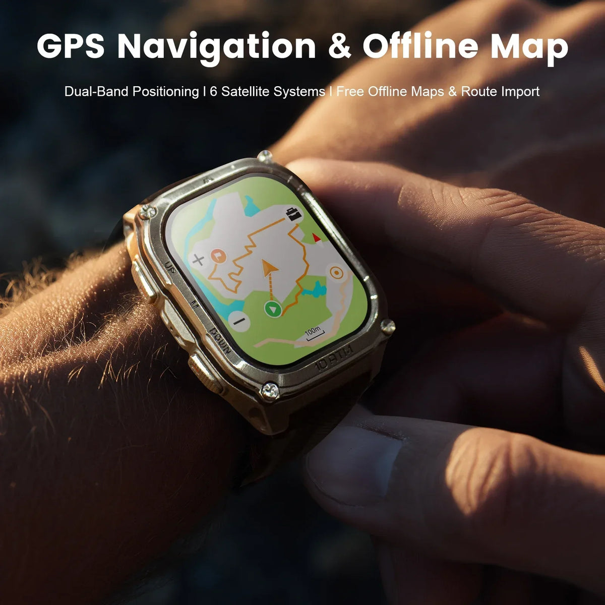 Kospet Tank M4 Smart Watch With GPS And Health Tracking