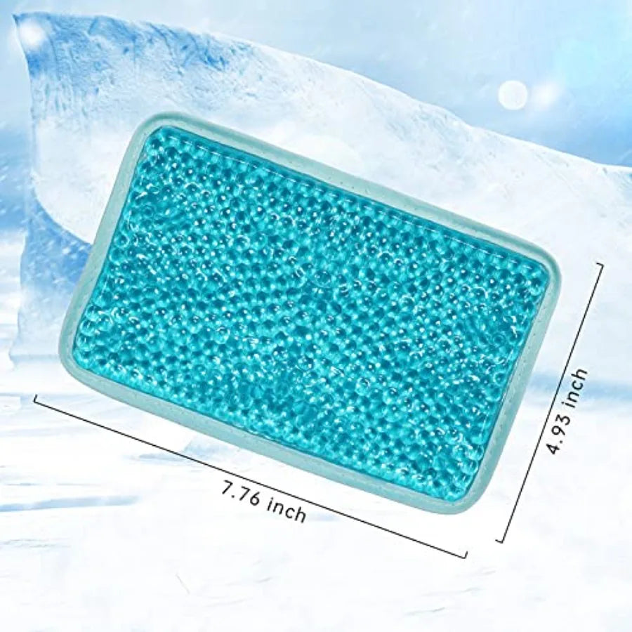 Reusable Gel Bead Ice Pack With Ergonomic Strap For Recovery