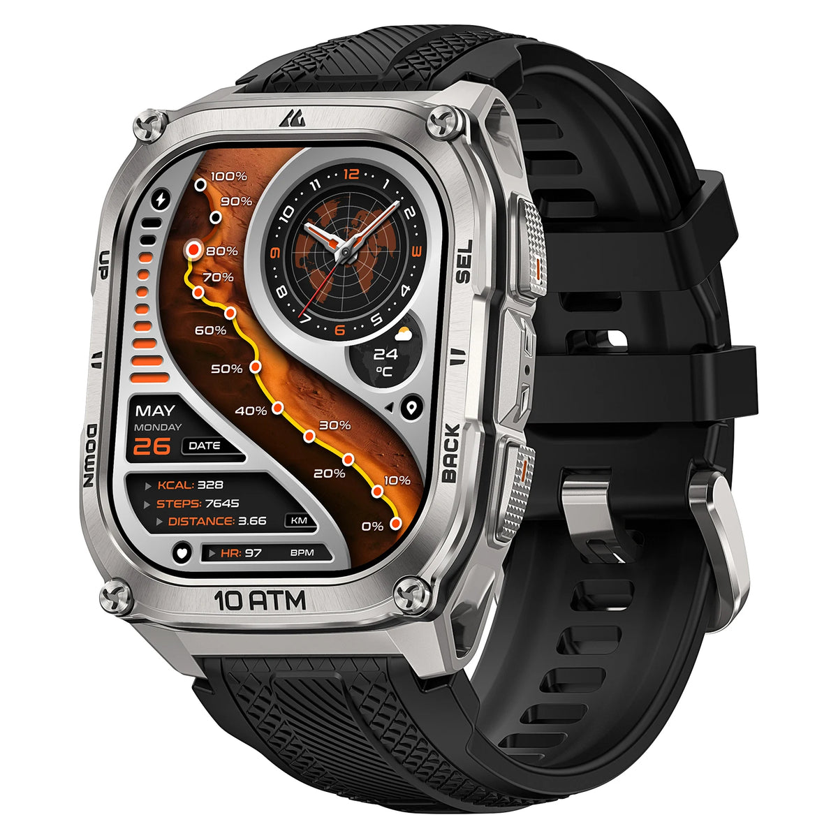 Kospet Tank M4 Smart Watch With GPS And Health Tracking