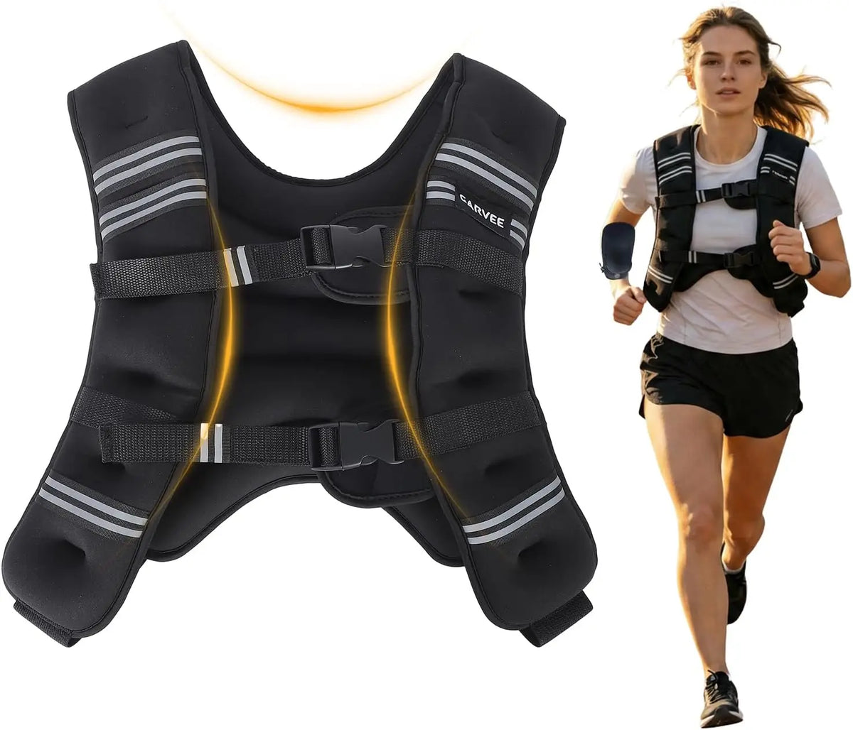 Weighted Vest For Intense Strength Training Workout Rucking Cardio Gear