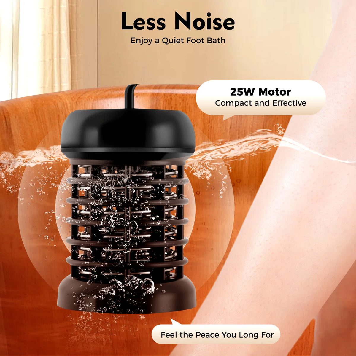 Electric Foot Spa With Vibration Massage And Detox Care