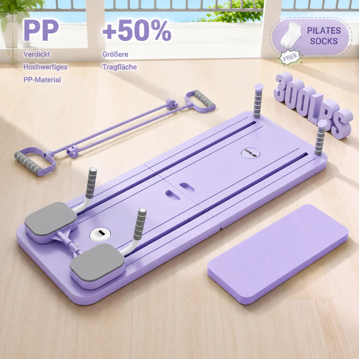 Umay Multifunctional Pilates Board With Timer For Core Glute Training