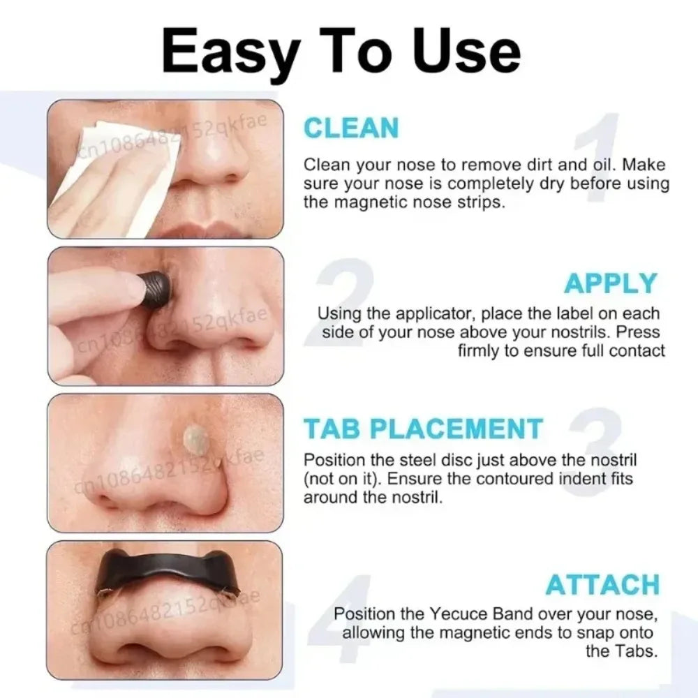Magnetic Nasal Breathing Strips For Snoring Relief And Exercise