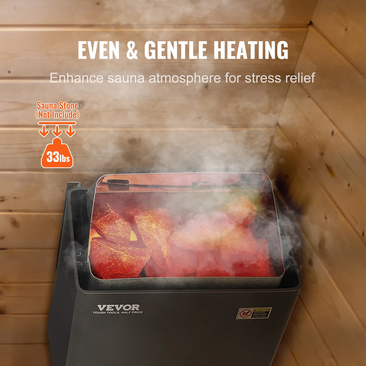 Electric Sauna Heater Stove 220V Adjustable Steam Home