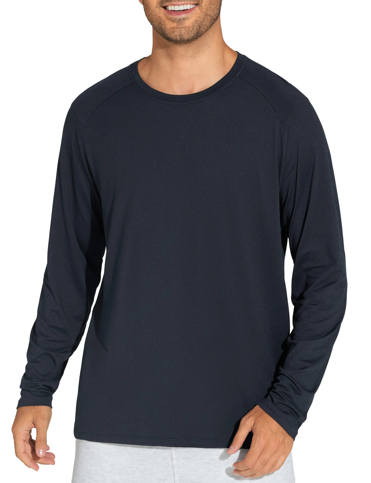 Gym People Men'S Lightweight UPF 50 Plus Long Sleeve Pullover