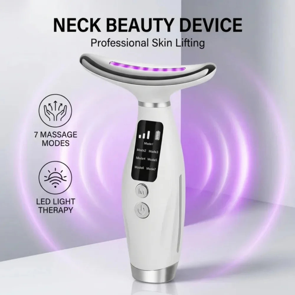 Hailicare Led Face And Neck Massager With Heating Therapy