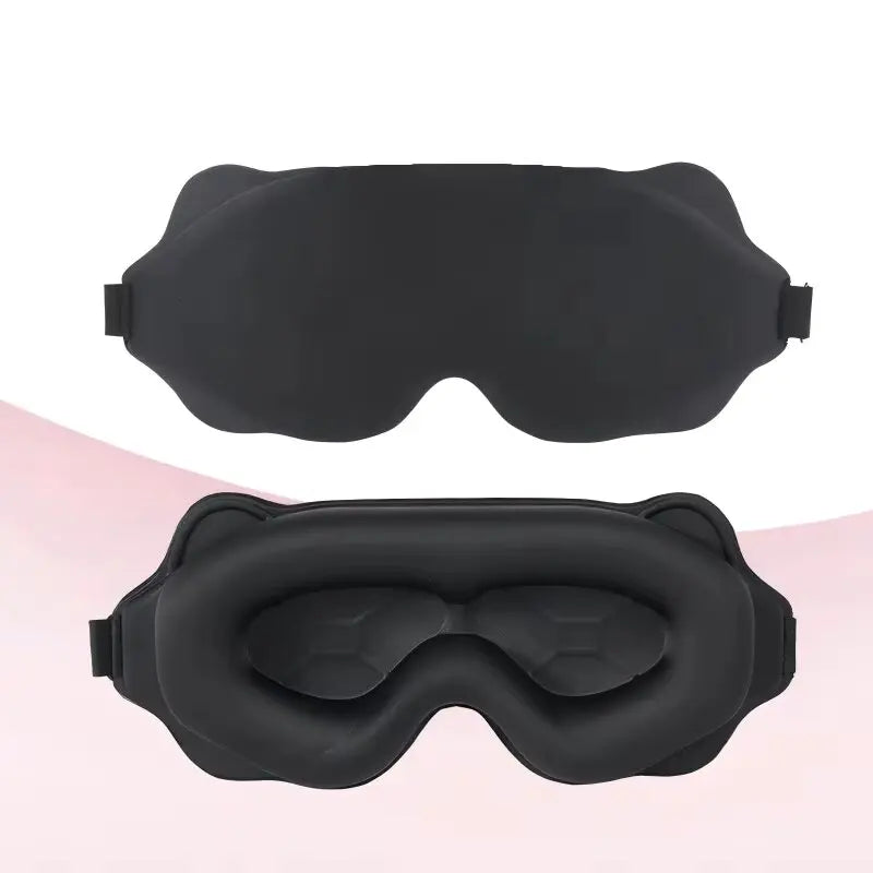 Weighted 3D Contoured Blockout Sleep Eye Mask Side Sleepers