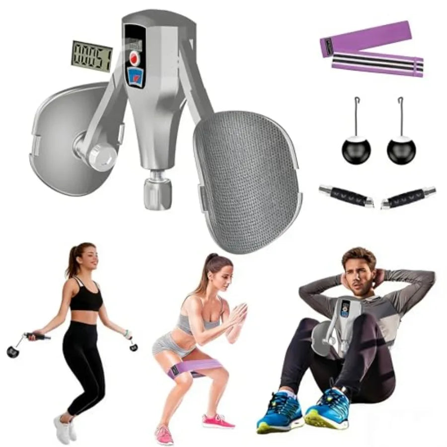 Adjustable Pelvic Floor Trainer With Resistance Bands And Thigh Handles