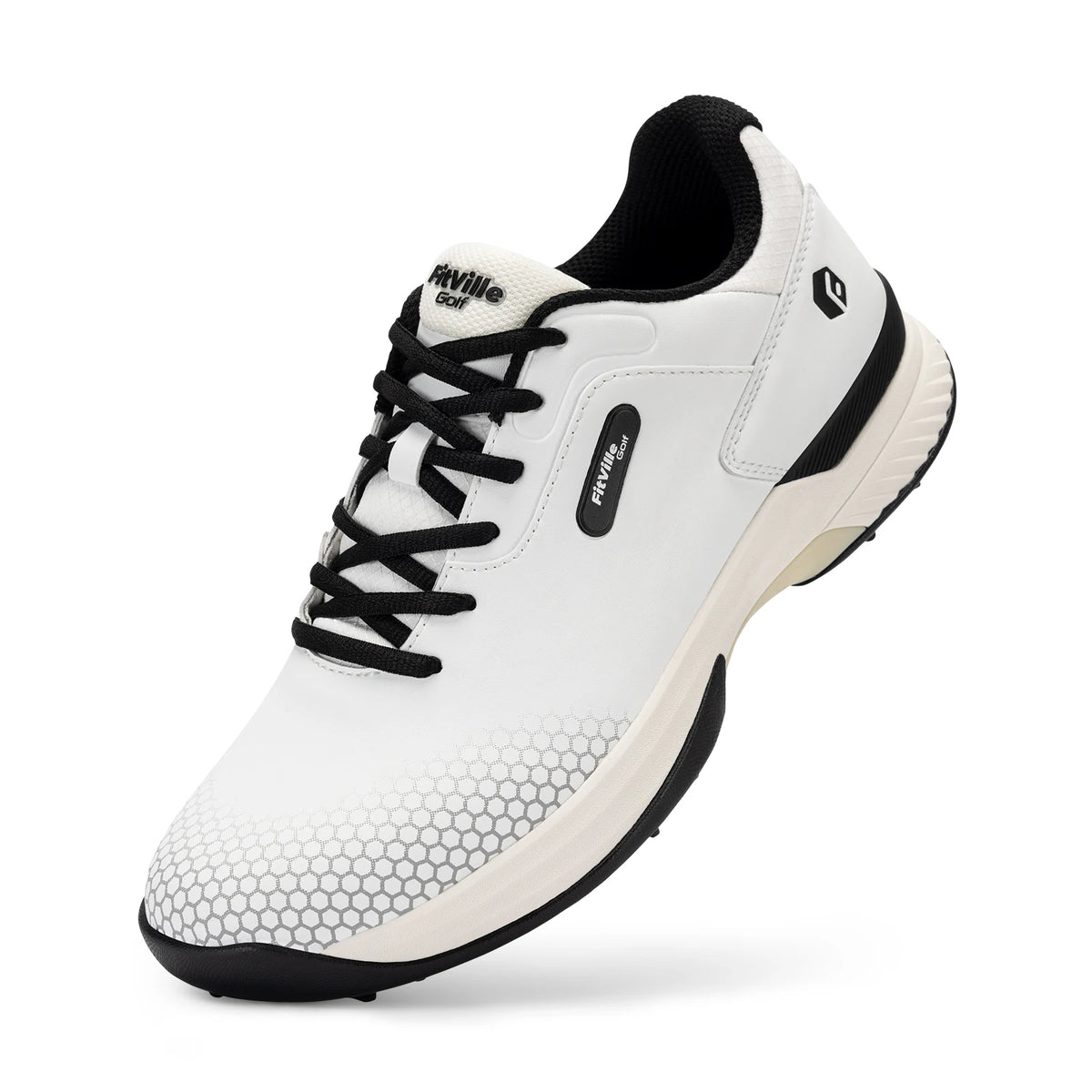Fitville Men Wide Golf Shoes Breathable Lightweight Comfortable Sneakers