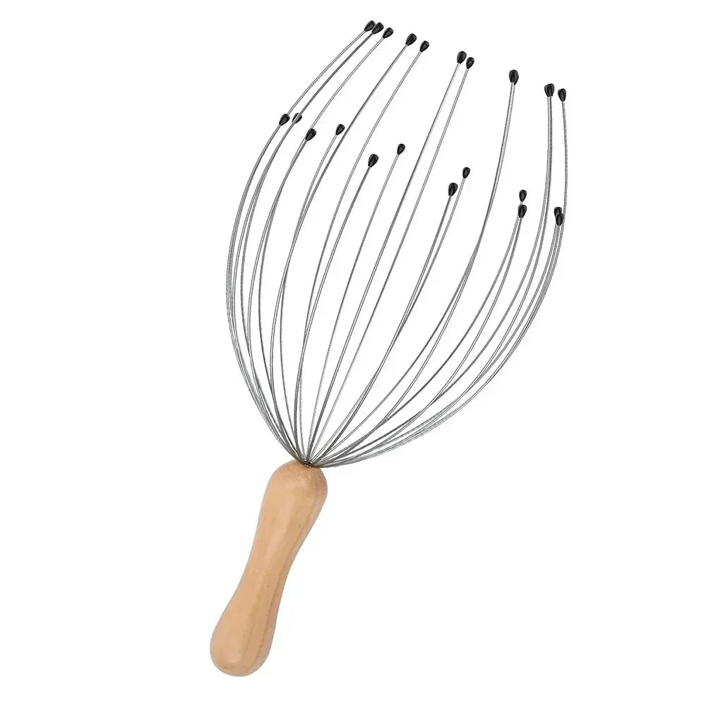 Manual 24 Finger Octopus Scalp Massager For Comfortable Relief
