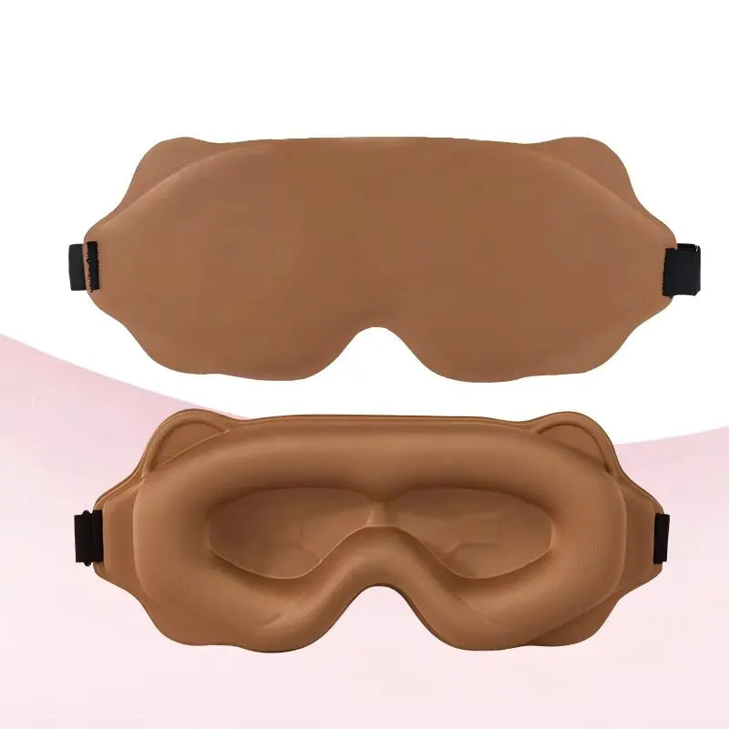 Weighted 3D Contoured Blockout Sleep Eye Mask Side Sleepers