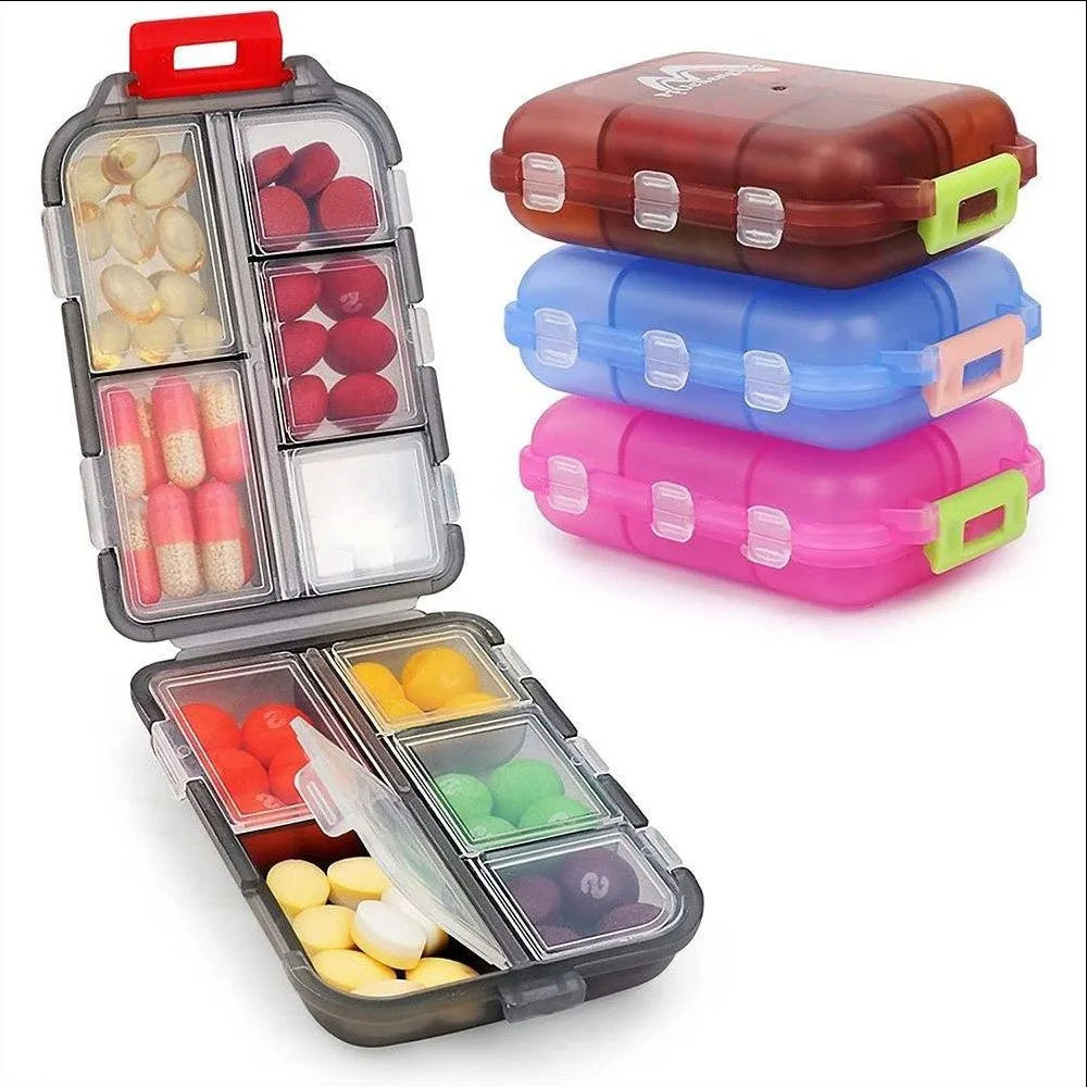 Travel Moisture Proof Pill Organizer Daily Medicine Case