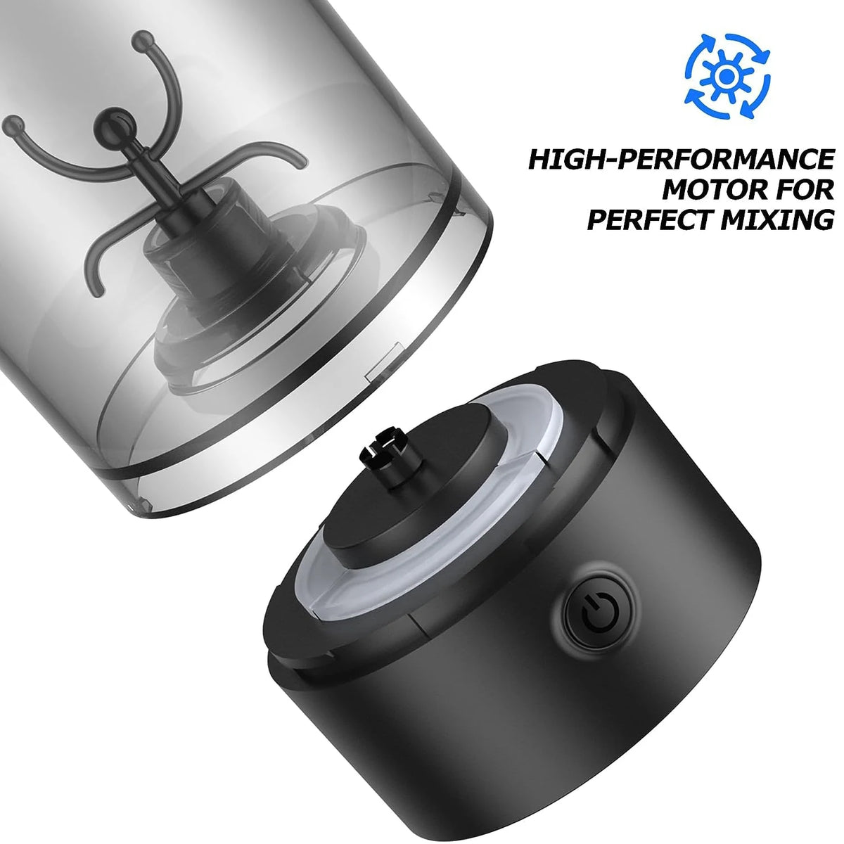 Portable Electric Protein Shaker Bottle Auto Blender Cup For Gym