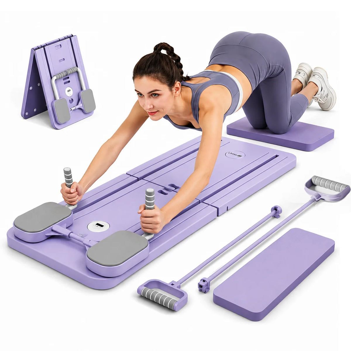 Umay Multifunctional Pilates Board With Timer For Core Glute Training