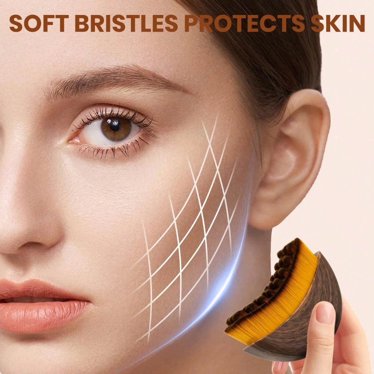 Lymphatic Face Brush for Chin and Jawline Sculpting Massage Tool