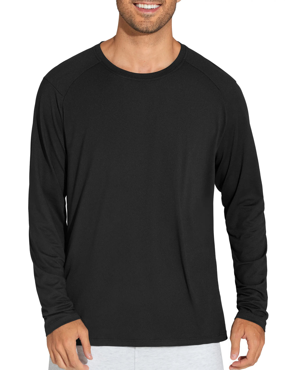 Gym People Men'S Lightweight UPF 50 Plus Long Sleeve Pullover