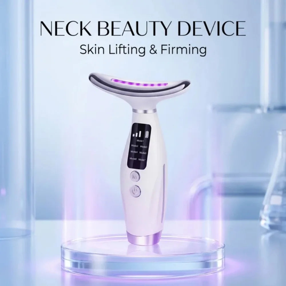 Hailicare Led Face And Neck Massager With Heating Therapy