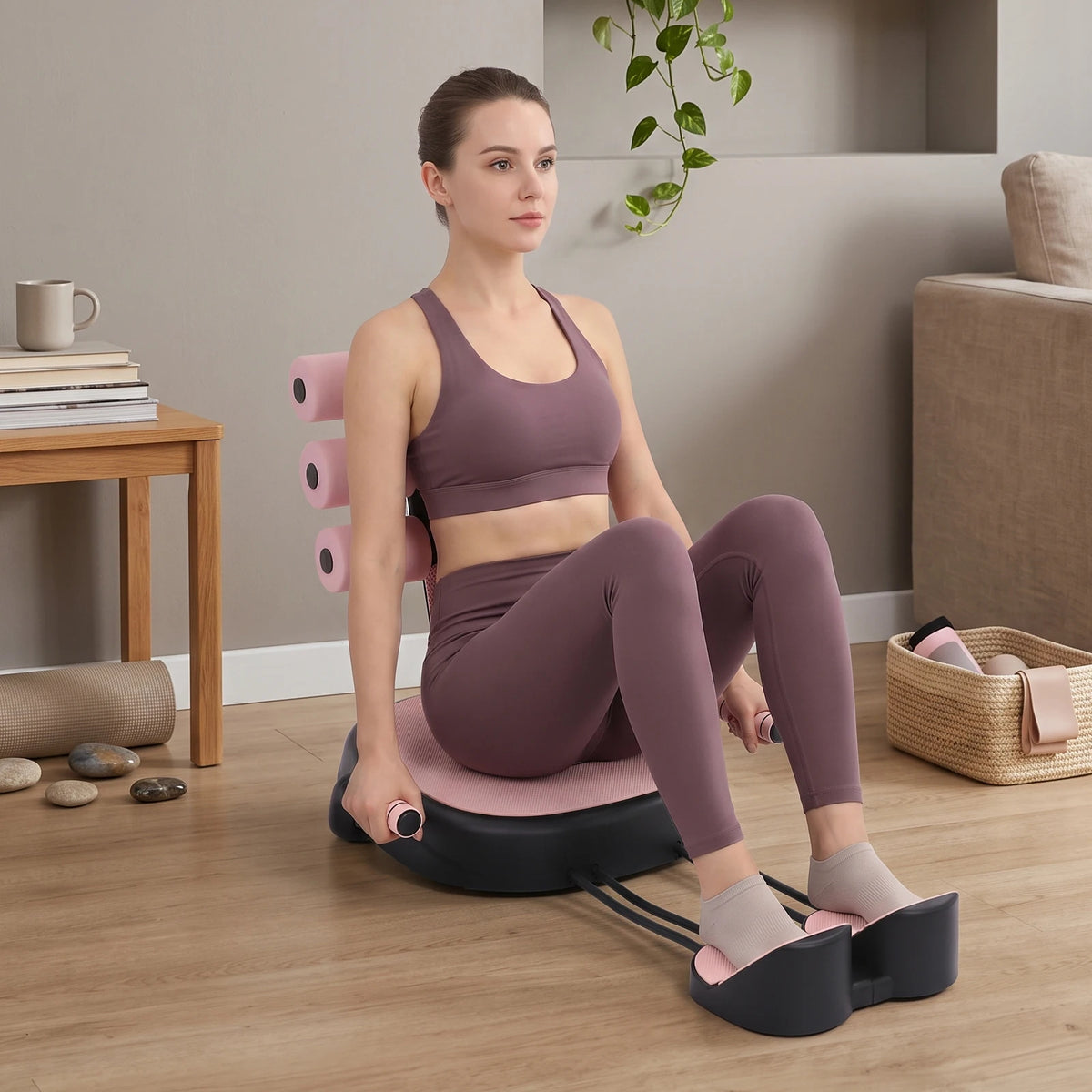 Multifunctional Sit Up Home Workout Ab Trainer With Support Pads