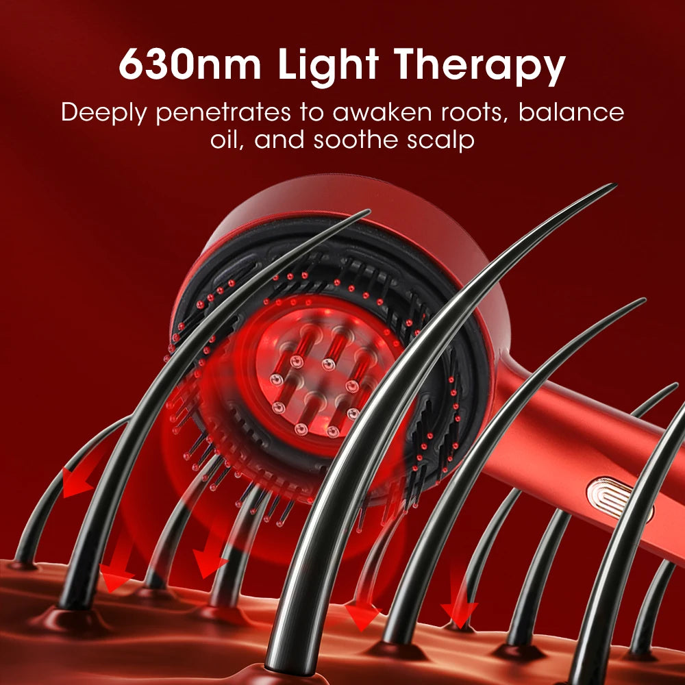 Afdeal Electric Red Light Hair Follicle Kneading Comb