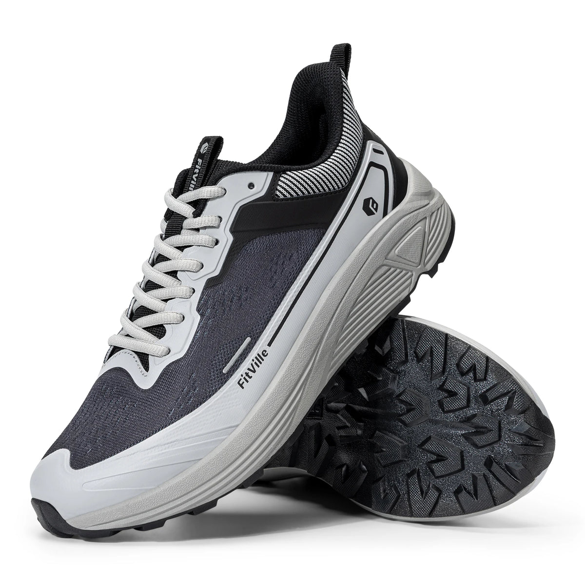 Fitville Men Wide Toe Box Lightweight Running Shoes For Walking