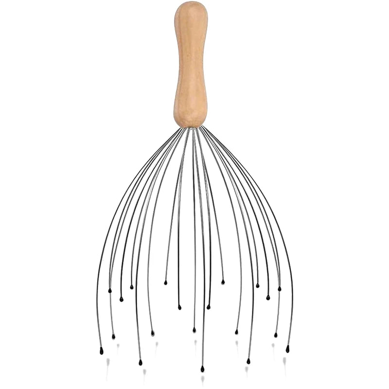 Manual 24 Finger Octopus Scalp Massager For Comfortable Relief