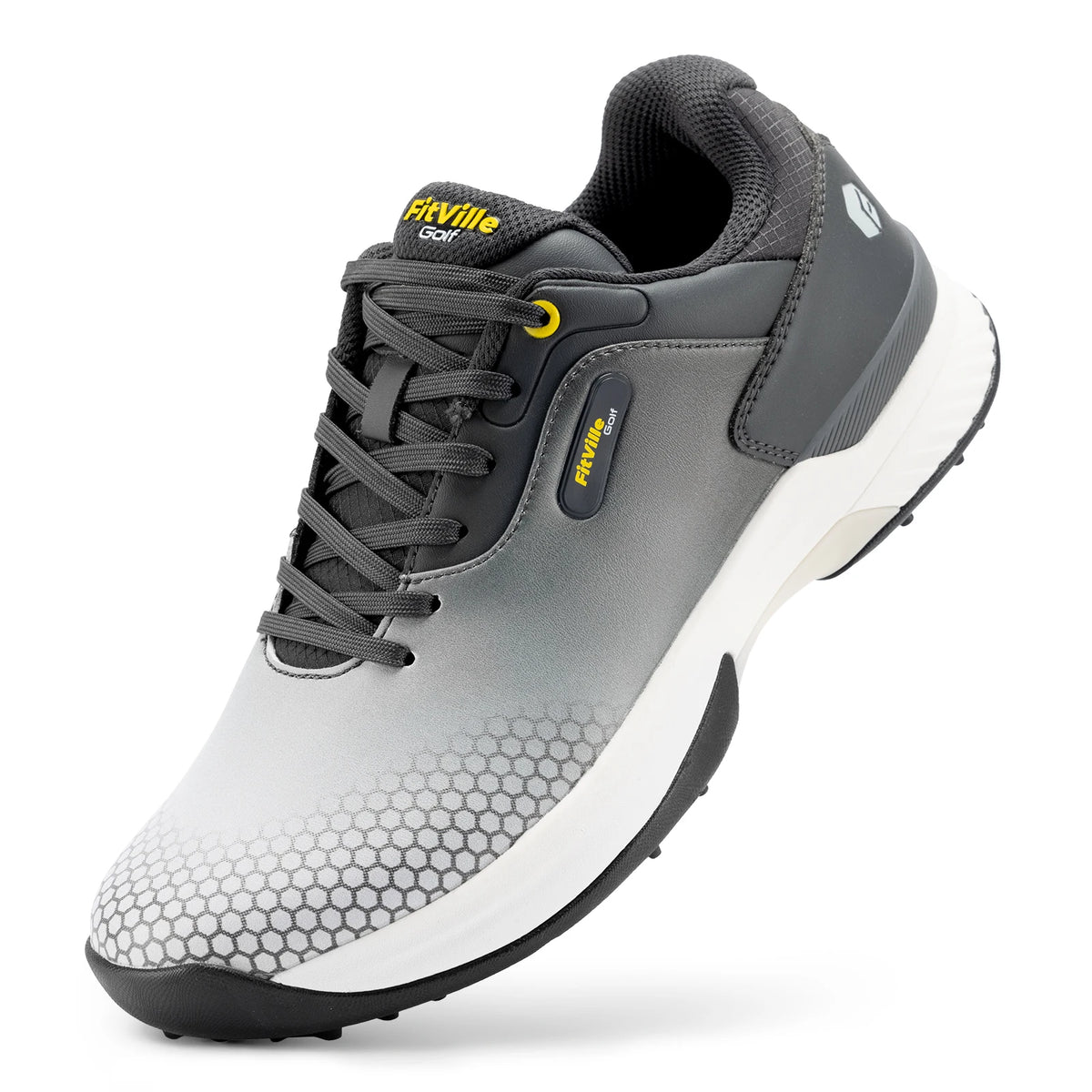 Fitville Men Wide Golf Shoes Breathable Lightweight Comfortable Sneakers