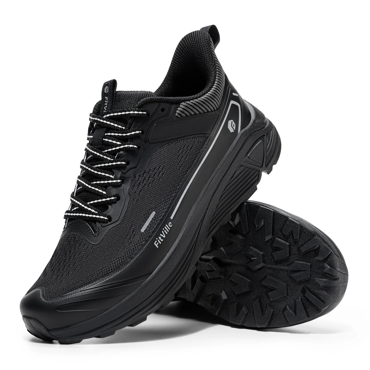 Fitville Men Wide Toe Box Lightweight Running Shoes For Walking