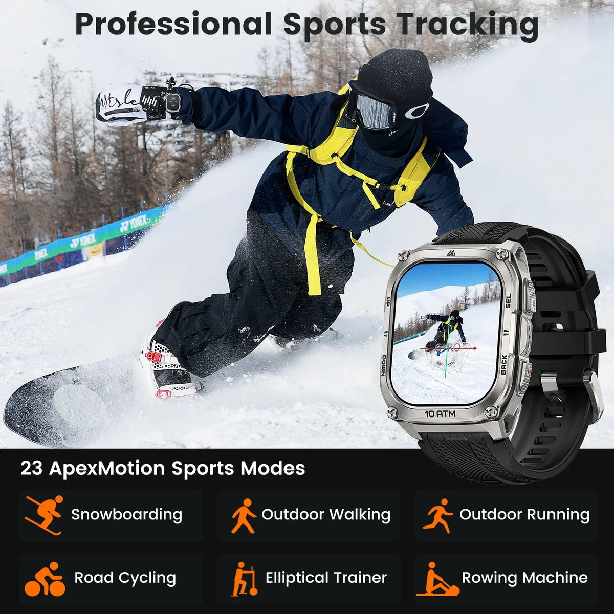 Kospet Tank M4 Smart Watch With GPS And Health Tracking