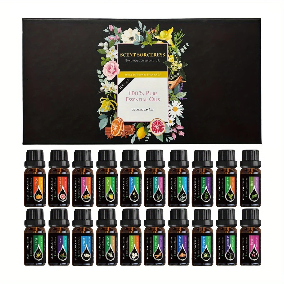 Scent Sorceress Lavender Eucalyptus Sweet Orange And Lemon Essential Oils