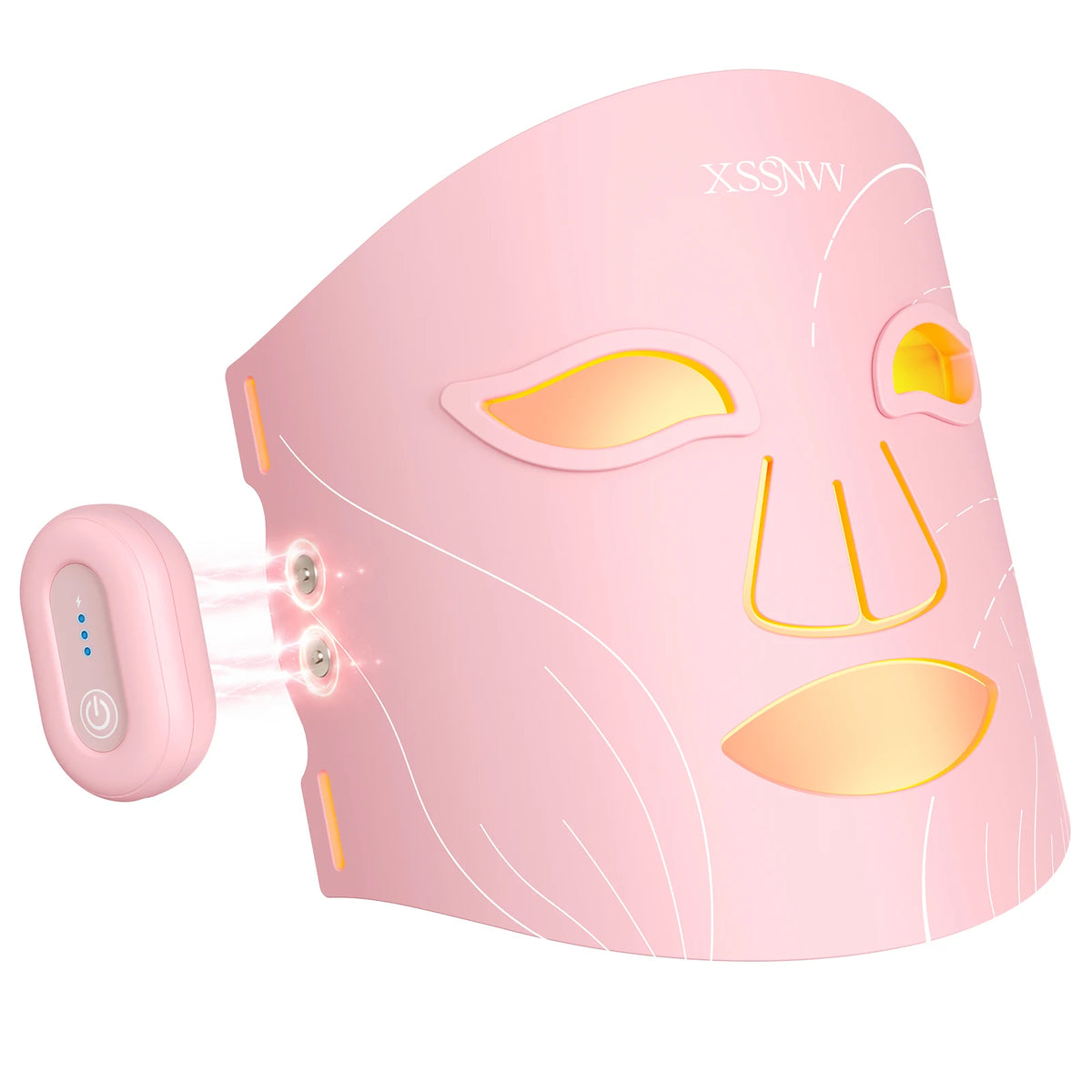 Wireless Facial Light Therapy Mask Rechargeable For Home Use