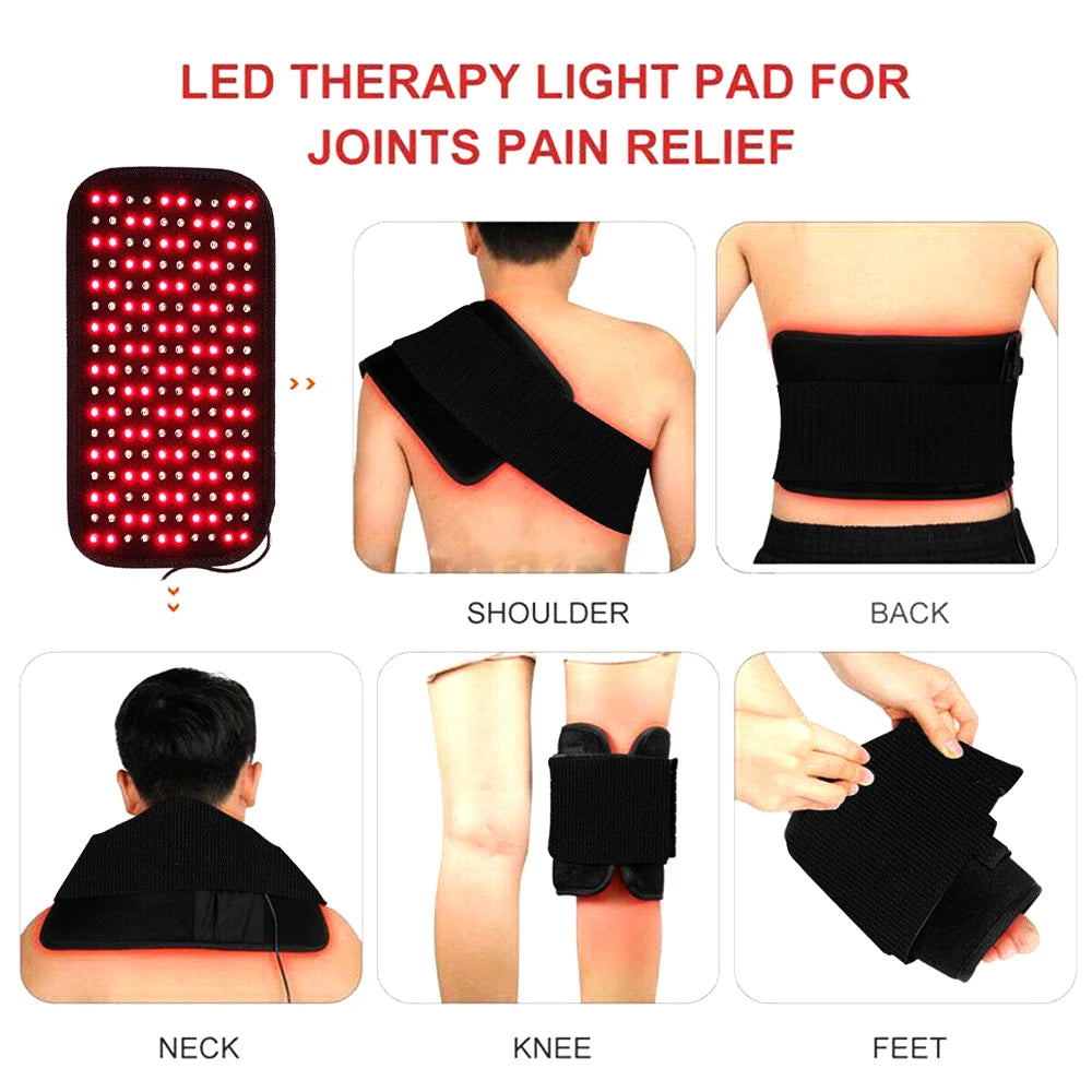 Portable Infrared LED Heating Pad For Back Pain Relief