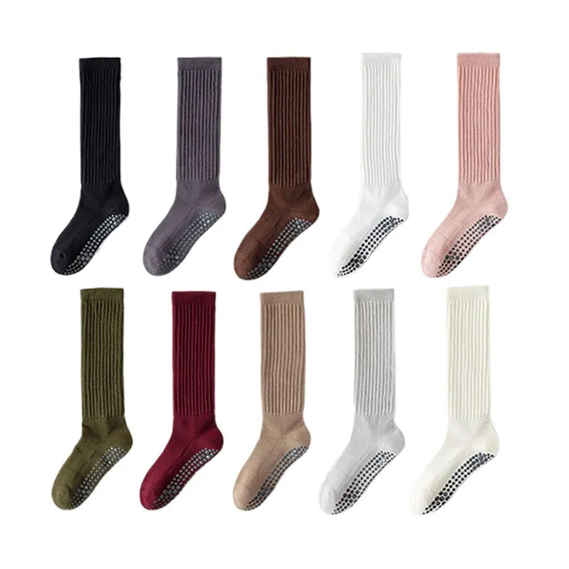 Women Yoga And Pilates Socks With Cotton Silicone Grip