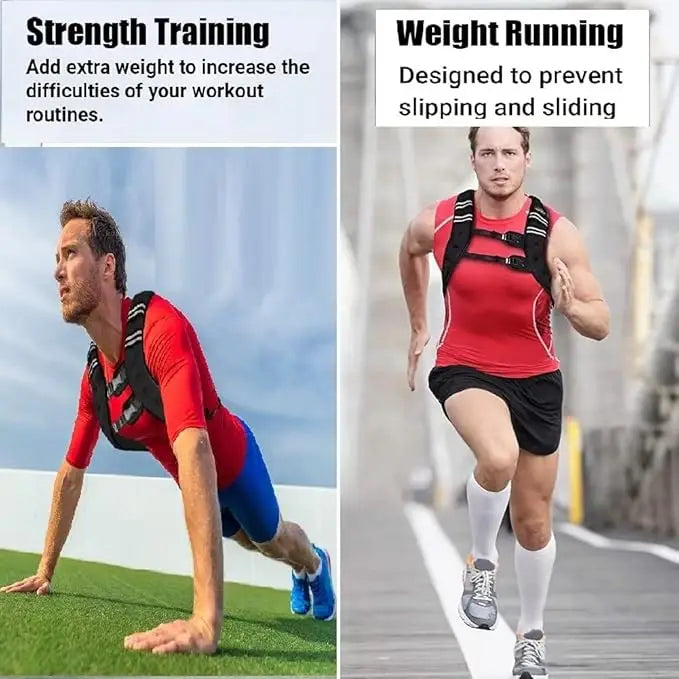 Adjustable Weighted Vest For Men And Women Fitness Training Gear