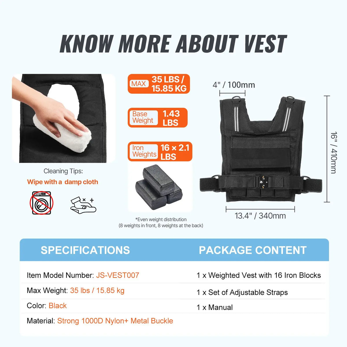 Adjustable Weighted Vest For Strength Training And Cardio Workouts