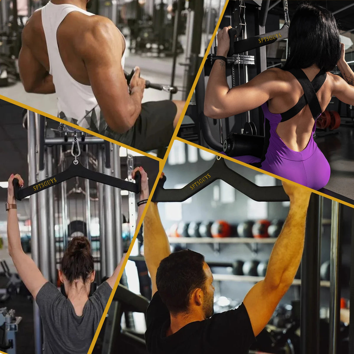 MarsaFit Lat Pulldown Attachment For Cable Pulley System