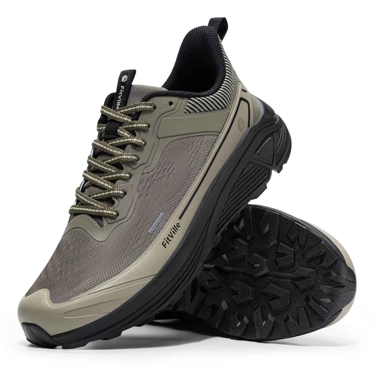 Fitville Men Wide Toe Box Lightweight Running Shoes For Walking