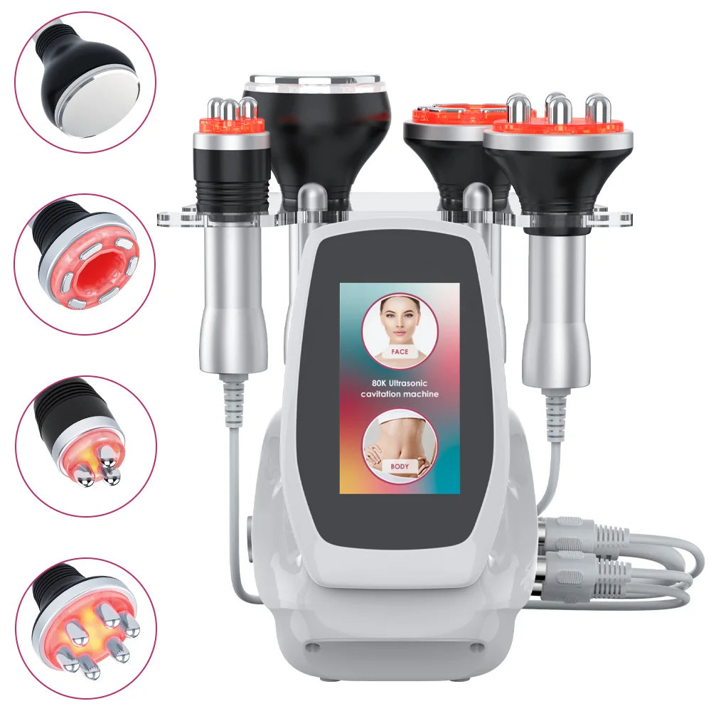 80K Cavitation Ultrasonic Beauty Device For Body Slimming Facial Care