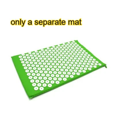 Acupressure Mat Pillow Set For Neck Back Foot Pain Relief