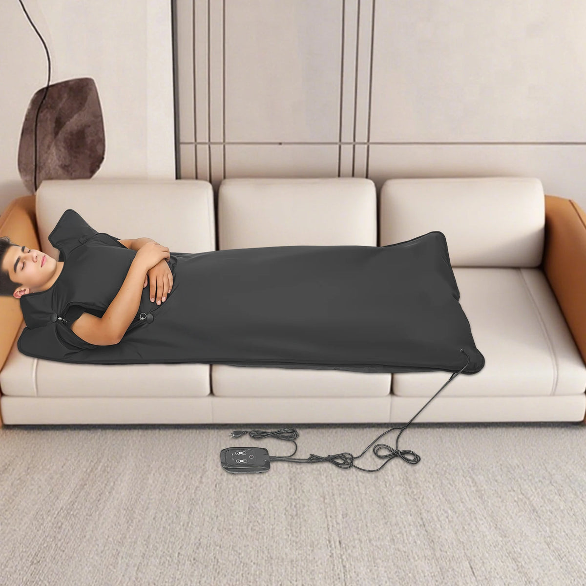 Portable Folding Sauna Heating Blanket With Remote Control