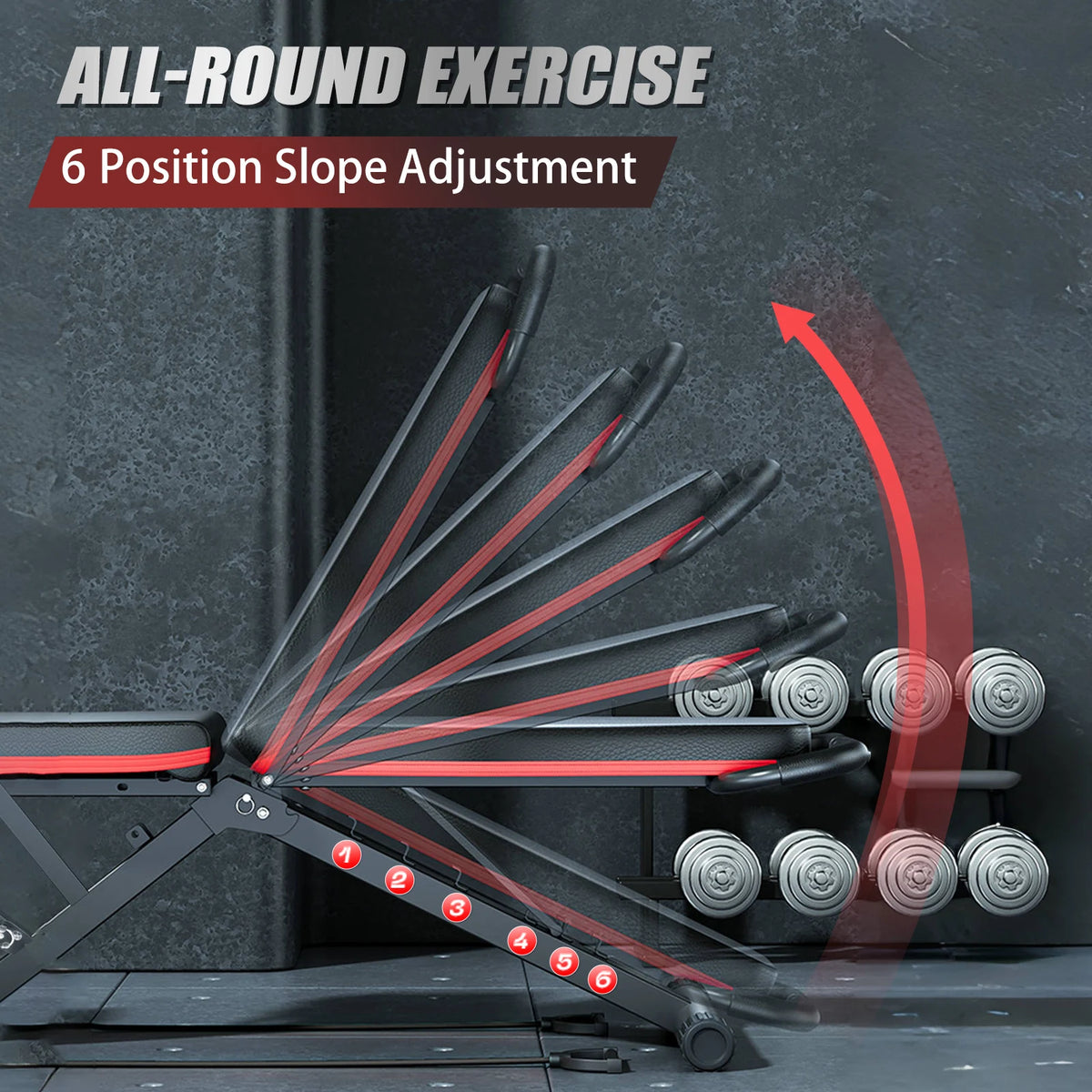 Foldable 14-In-1 Weight Bench 1000 Lbs Sit-up Assist Home Gym