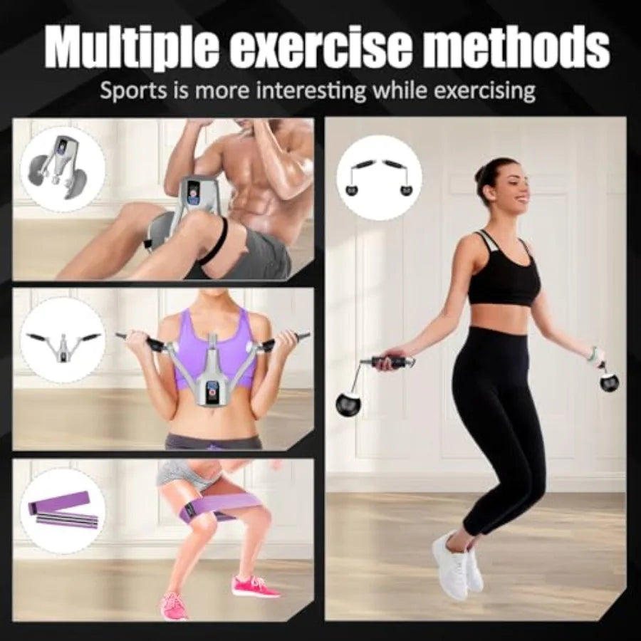 Adjustable Pelvic Floor Trainer With Resistance Bands And Thigh Handles
