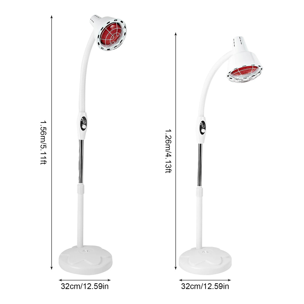 275W Infrared Heat Lamp For Body Pain Relief Therapy